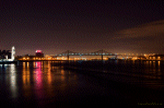 Photographie du Pont Jacques Cartier de nuit