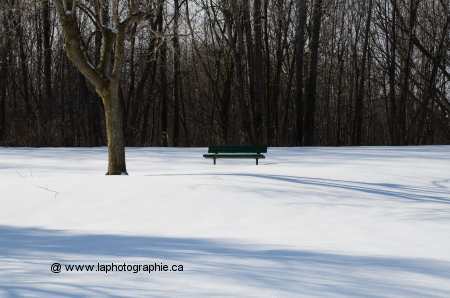 M�me photo d'hiver surexpos�e d'un IL qui devient plus claire