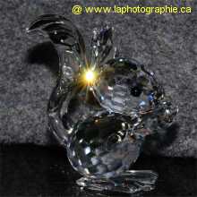 Photo d'un reflet sur du cristal